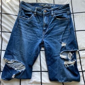 American Eagle ripped skinny jeans